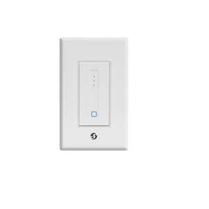 Plus Wall Dimmer, WiFi and Bluetooth Smart Wall Dimmer Relay, Home Automation No Hub Required, Timer Schedule