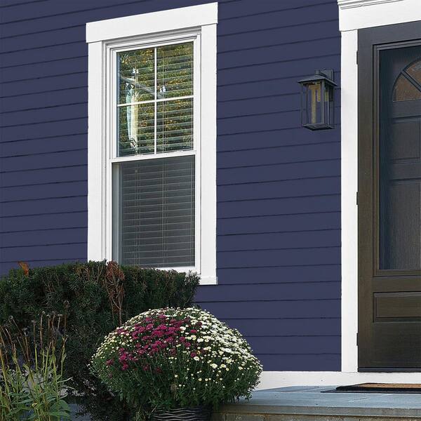 Glidden Premium 5 gal. PPG1165-7 Victory Blue Flat Exterior Latex