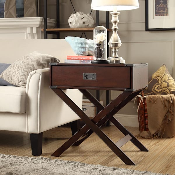 Unbranded Wenderson 1-Drawer Brown Nightstand