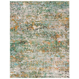 Madison Green/Turquoise 10 ft. x 14 ft. Abstract Gradient Area Rug