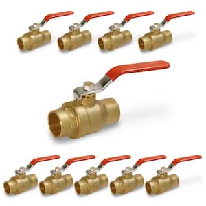 Premium Brass Gas Ball Valve, with 3/4 in. SWT Connections (10 Pack)