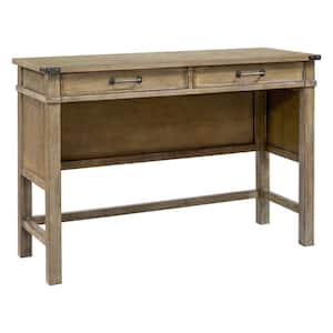 Nomad 54 in. Reclaimed Natural Rectangle Wood Console Table with 2 drawers