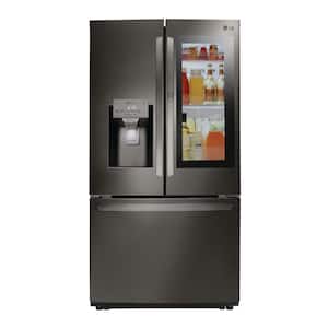 26 cu. ft. French Door Smart Refrigerator w/ InstaView Door-in-Door, Glide N' Serve in PrintProof Black Stainless Steel