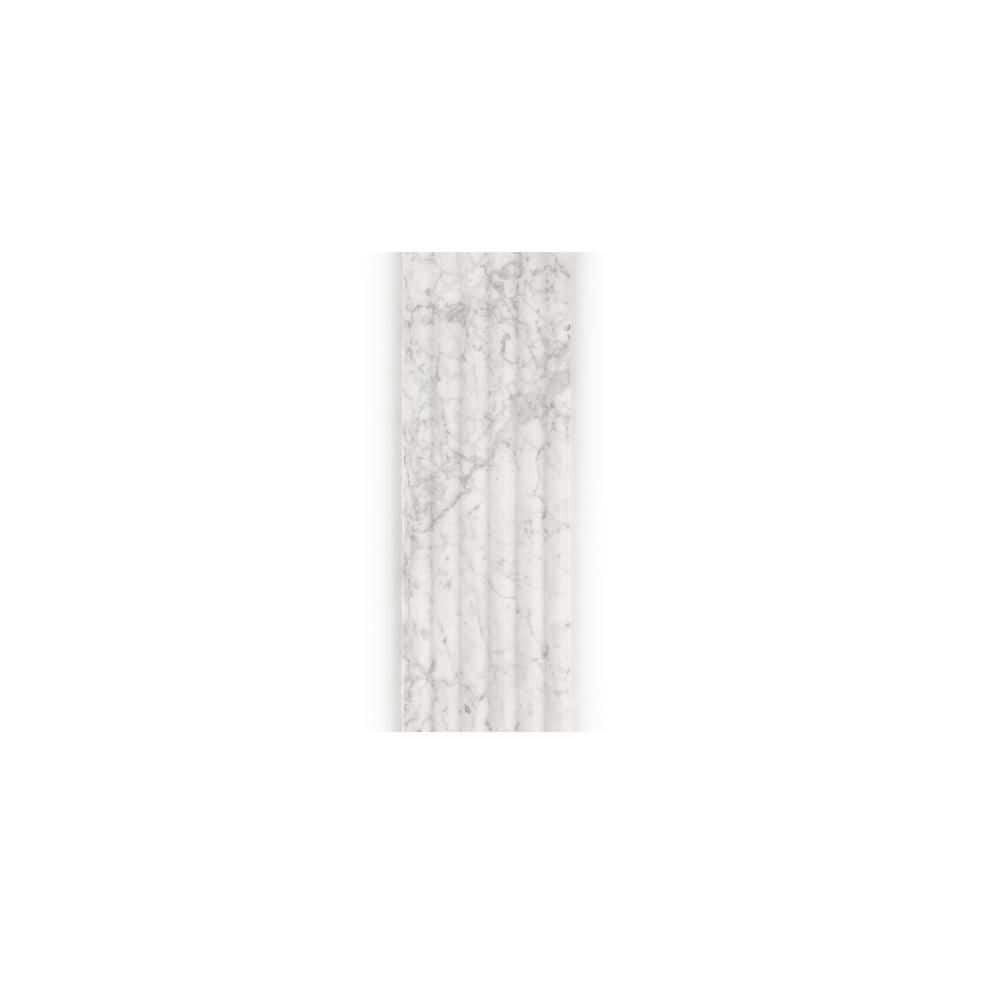Take Home Tile Sample - Venato Fluted White 3 in. x 6 in. Honed Marble Wall Tile Sample price history on PriceWatchPro