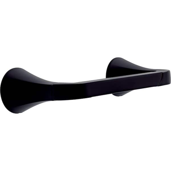 Delta Dallace Wall Mount Pivot Arm Toilet Paper Holder Bath Hardware Accessory in Matte Black