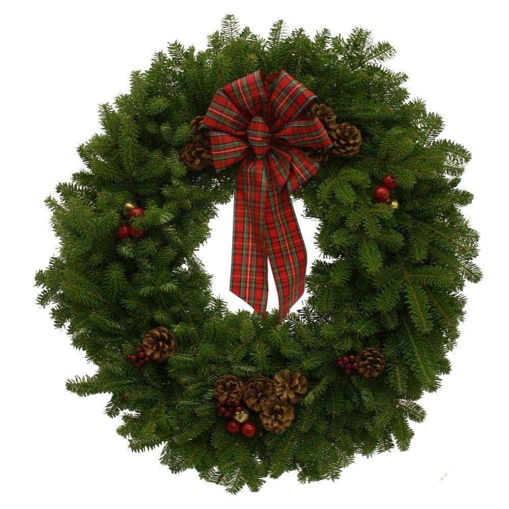 Worcester Wreath 30 in. Balsam Fir Highland Fresh Wreath Multiple Ship Weeks Available