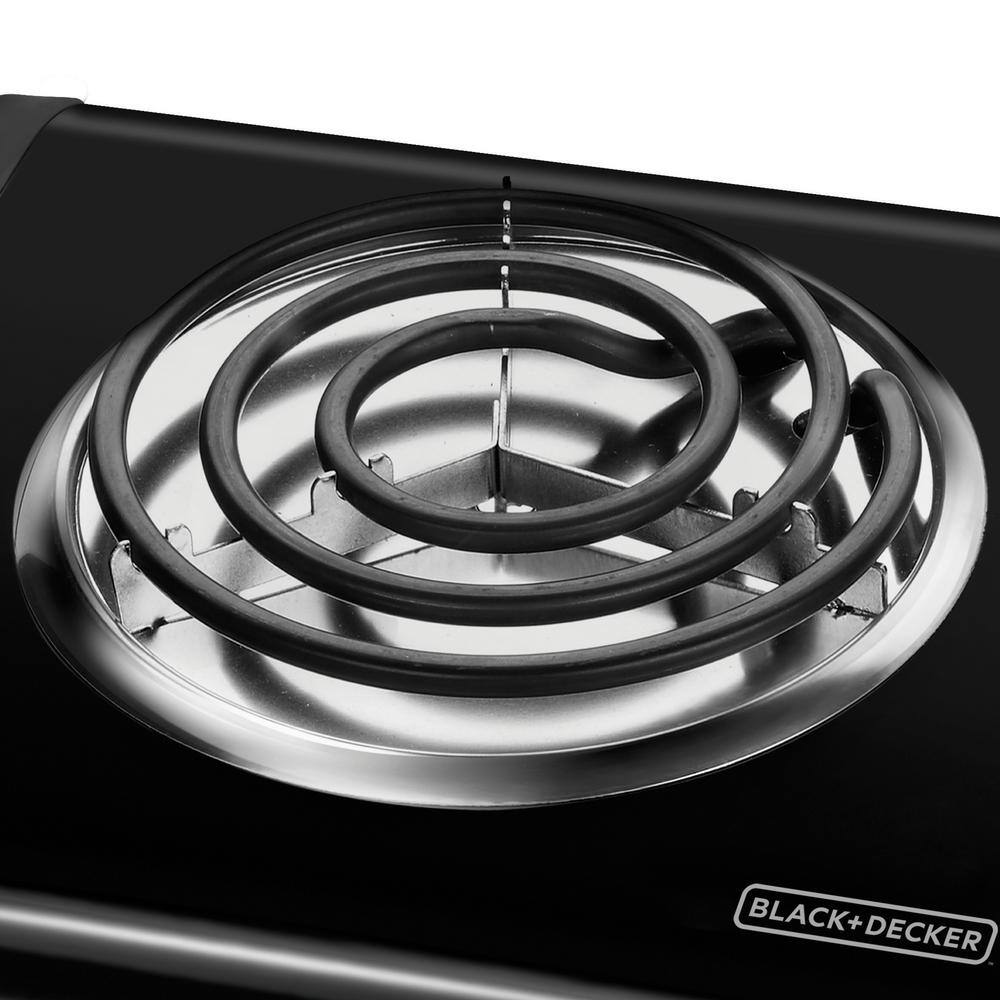 DECKER SB1001B Single-Burner Portable Buffet Range, Black
