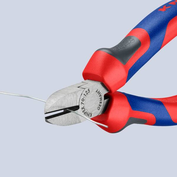 KNIPEX 5 in. Diagonal Cutters-Comfort Grip 70 02 125 - The Home Depot