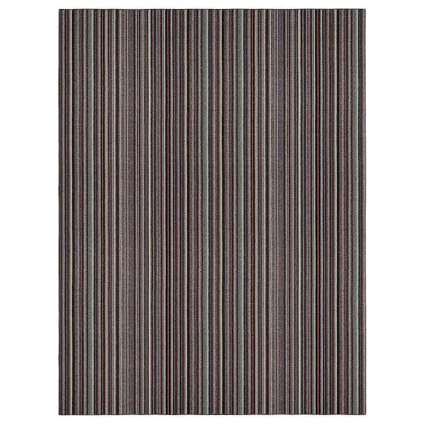Carnival Stripe Random Multi Color 9 ft. x 12 ft. Area Rug