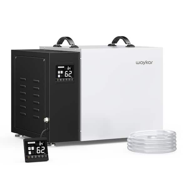 waykar 158 pt. 6500 sq. ft. Buckless Commercial Dehumidifier in White with Built-in Pump
