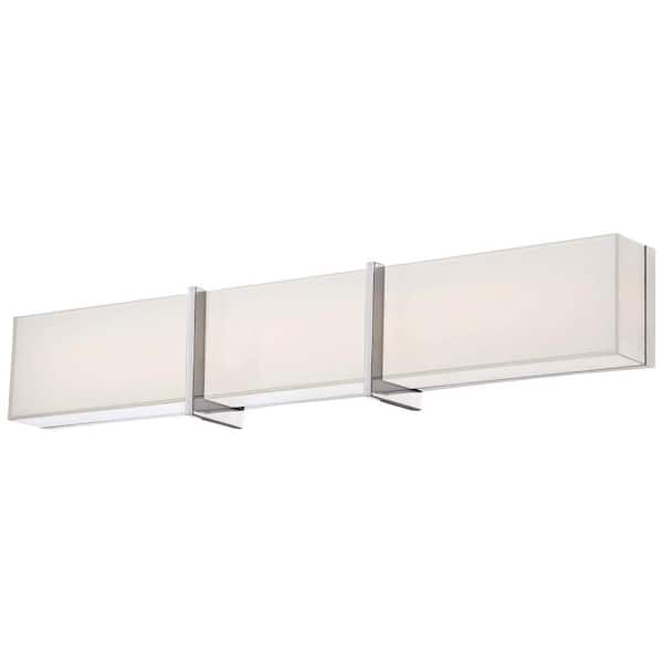 High Rise LED Bath Chrome Vanity Light