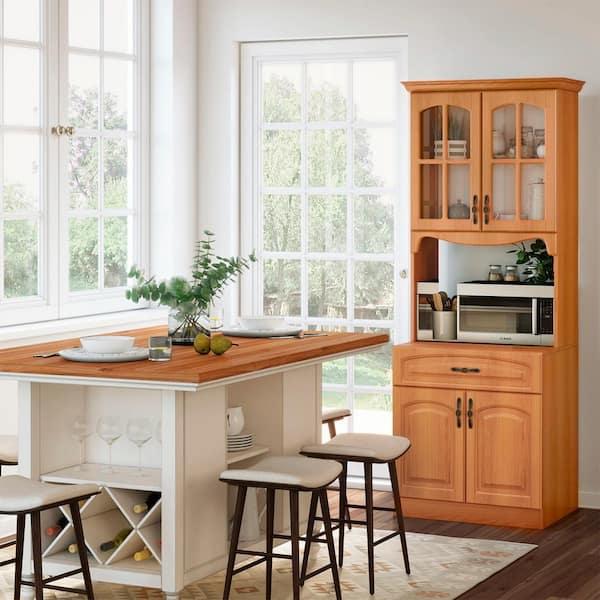 24+ Cherry Wood Kitchen Pantry Cabinet
