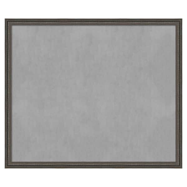 Amanti Art Upcycled Brown Grey 51 in. x 43 in. Framed Magnetic Board