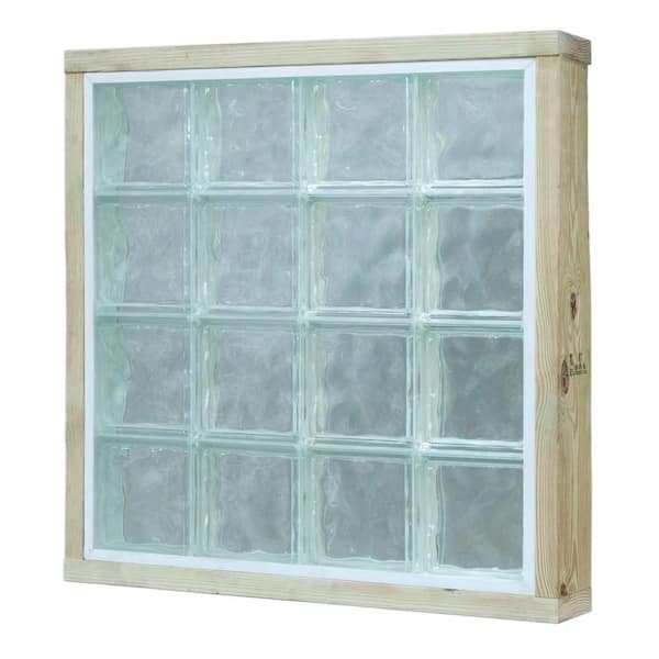 Pittsburgh Corning 16 in. x 64 in. x 5.5 in. LightWise Endura Pattern Hurricane Impact Glass Block Window