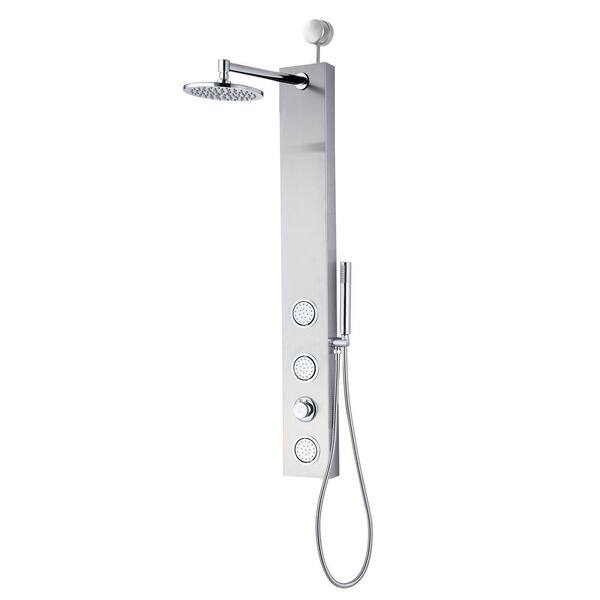 VEVOR 5 In 1 Shower Panel System,Unitary Type Waterfall Rainfall Shower