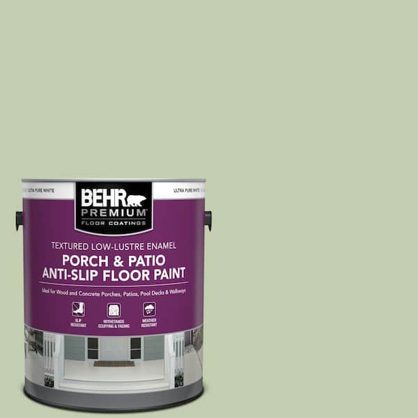 BEHR PREMIUM 1 gal. #M380-3 Growing Season Textured Low-Lustre Enamel Interior/Exterior Porch and Patio Anti-Slip Floor Paint