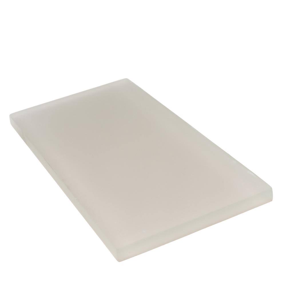 Beige 3" x 6" Matte Glass Subway Tile