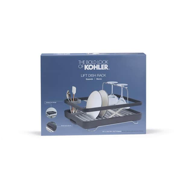 KOHLER Wine Glass Drying Rack in Charcoal K-8628-CHR - The Home Depot