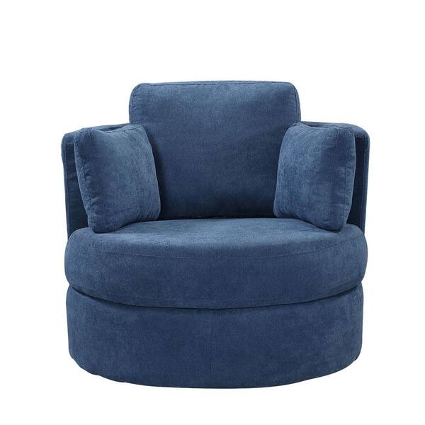 round blue chair