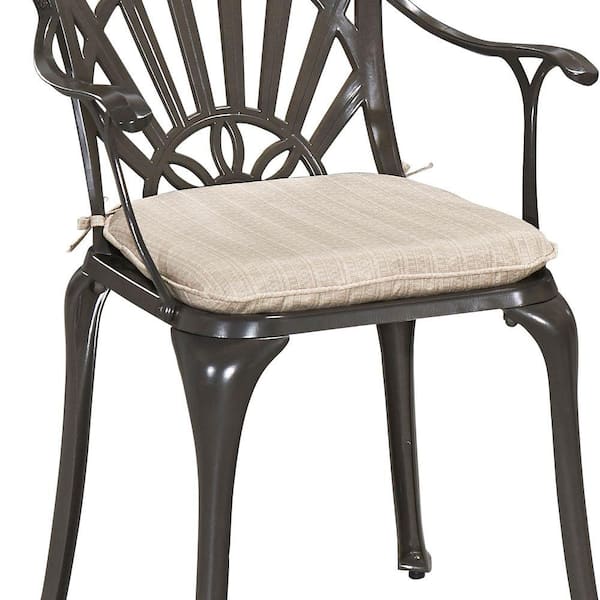 HOMESTYLES Gray Outdoor Dining Chair Cushion