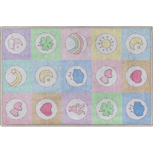 Care Bears Baby Badges Multi 2 ft. x 3 ft. Area Rug