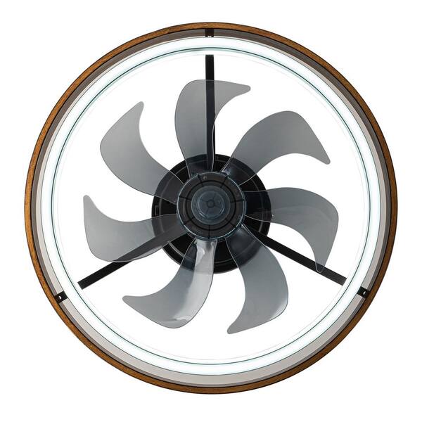 RRTYO Nihar 19.6 in. Farmhouse Round Indoor Black Standard
