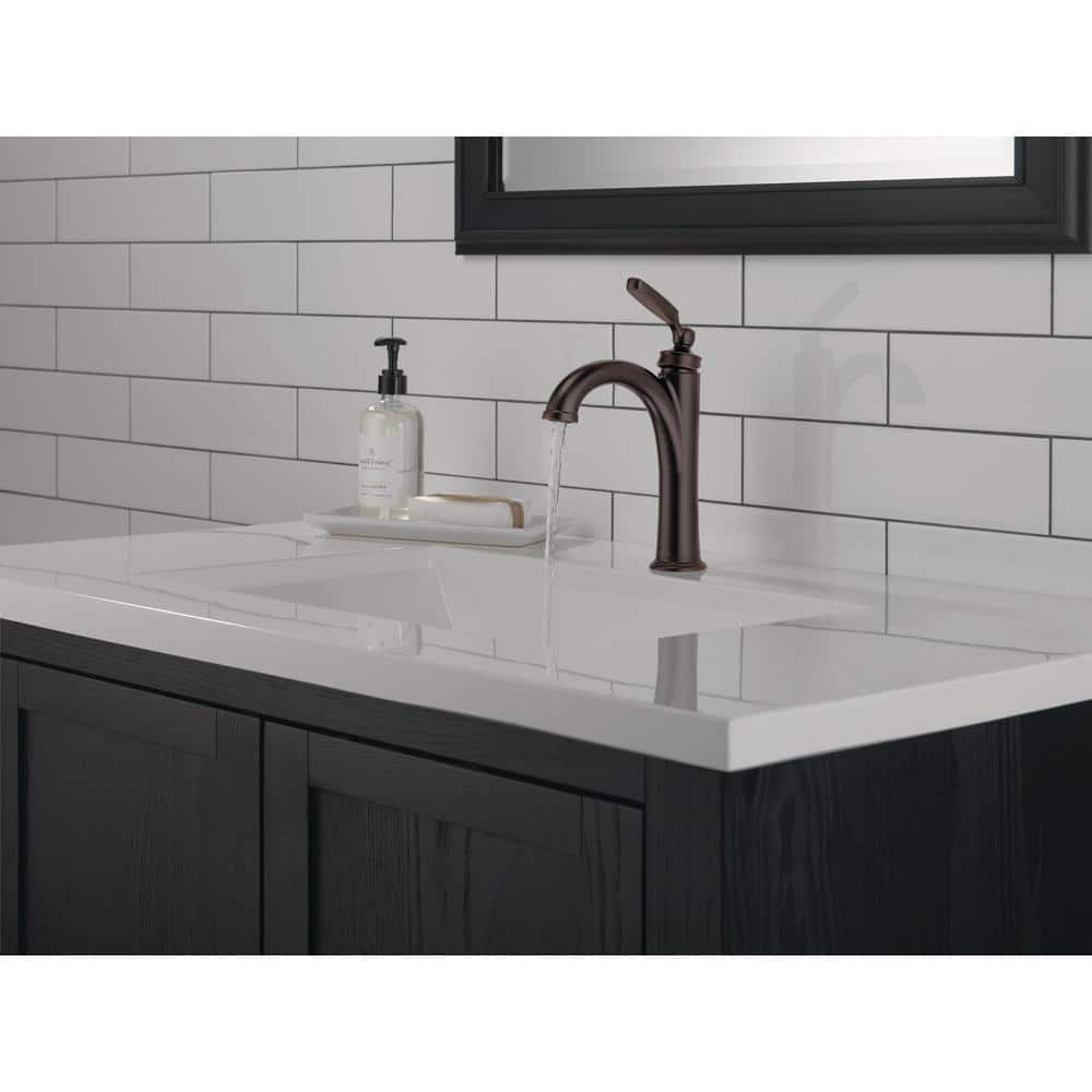 Venetian Bronze 10" Modern Single Hole Metal Bathroom Faucet