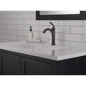 Woodhurst Single Handle Single Hole Bathroom Faucet with Metal Drain Assembly in Venetian Bronze