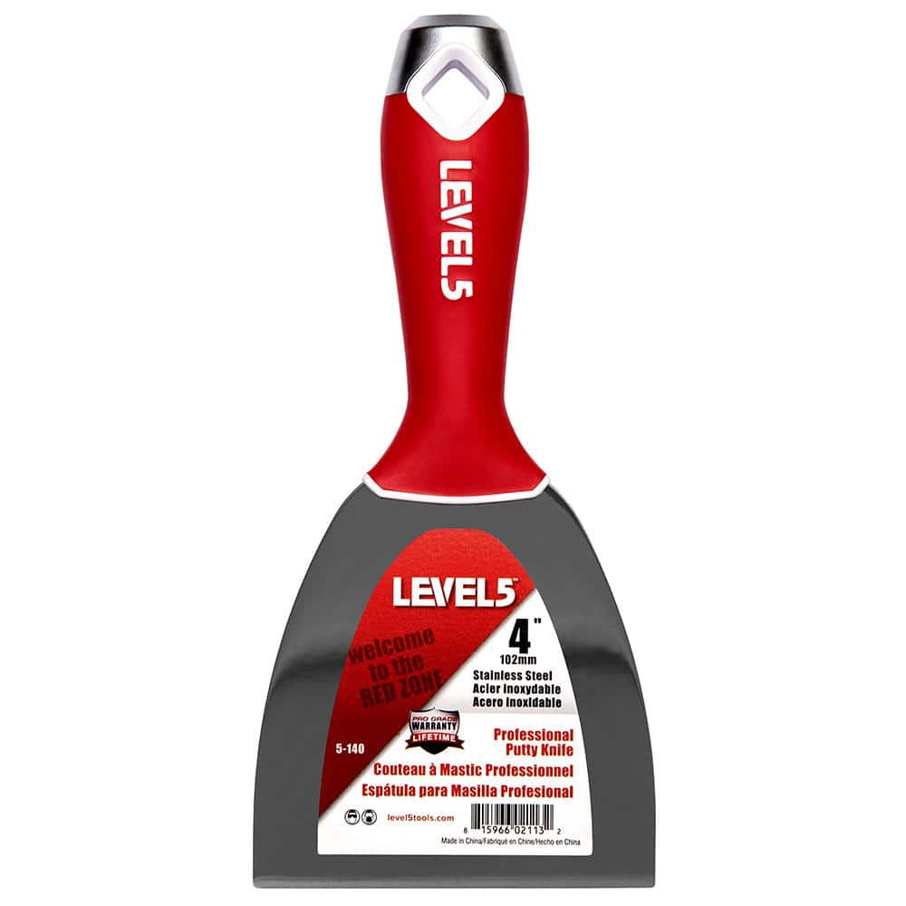4 in. Stainless Steel Putty Knife with Hammerend