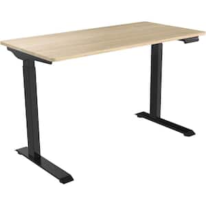 23.60 in. H Tan Standing Electric Desk with Adjustable Heights