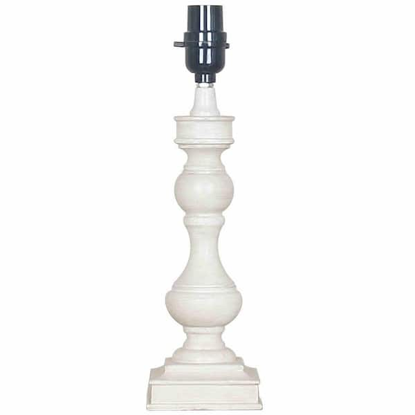 Hampton Bay Mix and Match 14 in. Antique White Accent Lamp Base - Title ...