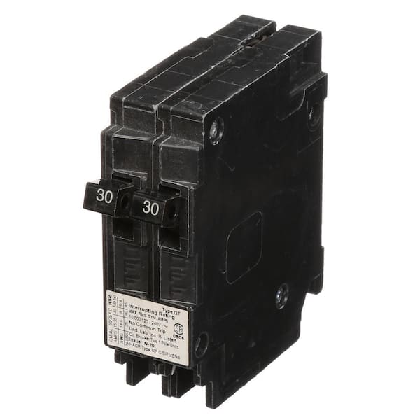 Siemens Two 30 Amp Single-Pole Circuit Breaker Non-Current Limiting