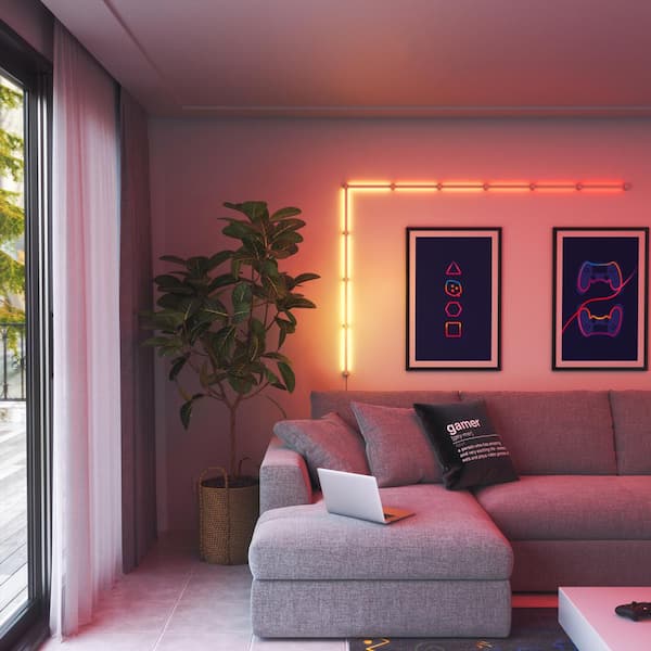 Nanoleaf Lines 90 Deg. Smarter Kit Modular Color-Changing Backlit