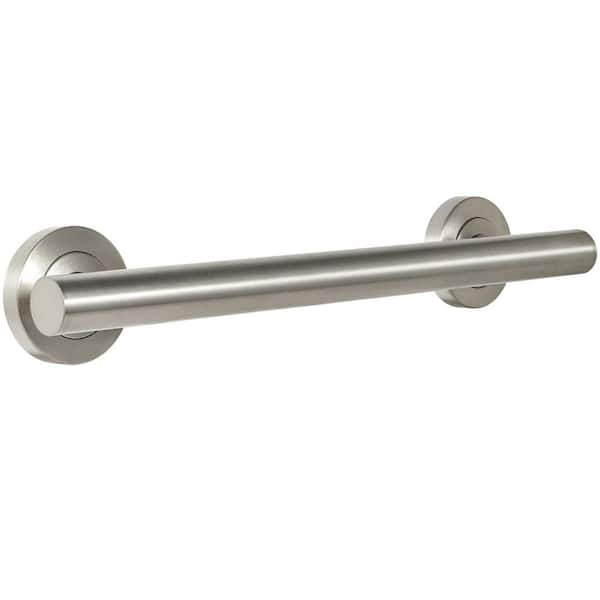 18 in. x 1.26 in. Shower Grab Bar in Brushed Nickel, Modern SUS304 Stainless Steel Handicap Grab Bar, Easy to Install