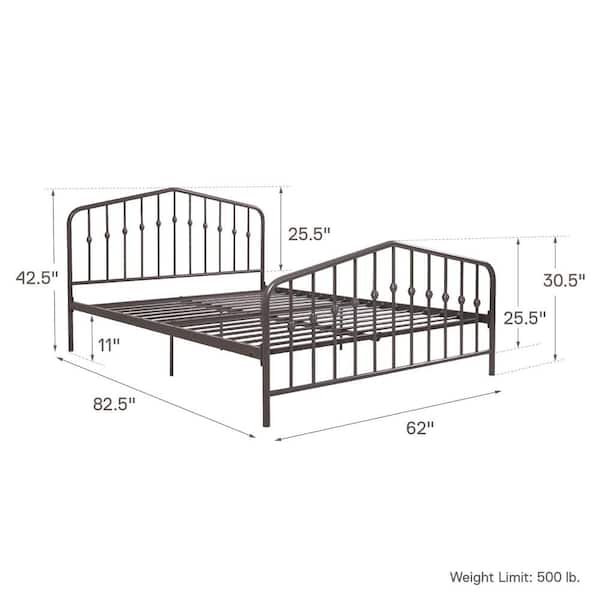 Bushwick platform bed deals queen