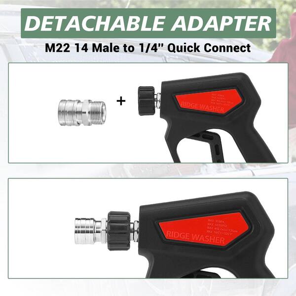 Pessue Washe Couple/Oute Male Washe Gun Adapte