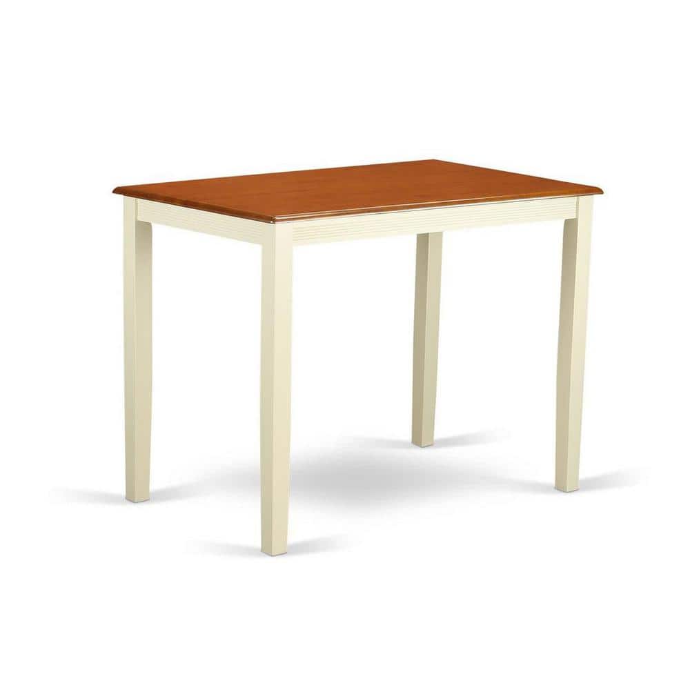 Buttermilk and Cherry Wood Counter Height Pub Set