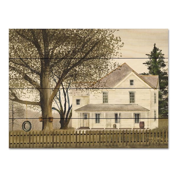 Unbranded Grandma's House Unframed Nature Wood Pallet Art Print 16 in. x 20 in.