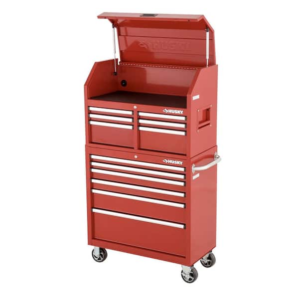 Husky 36 in. W 12-Drawer Combination Tool Chest and Rolling