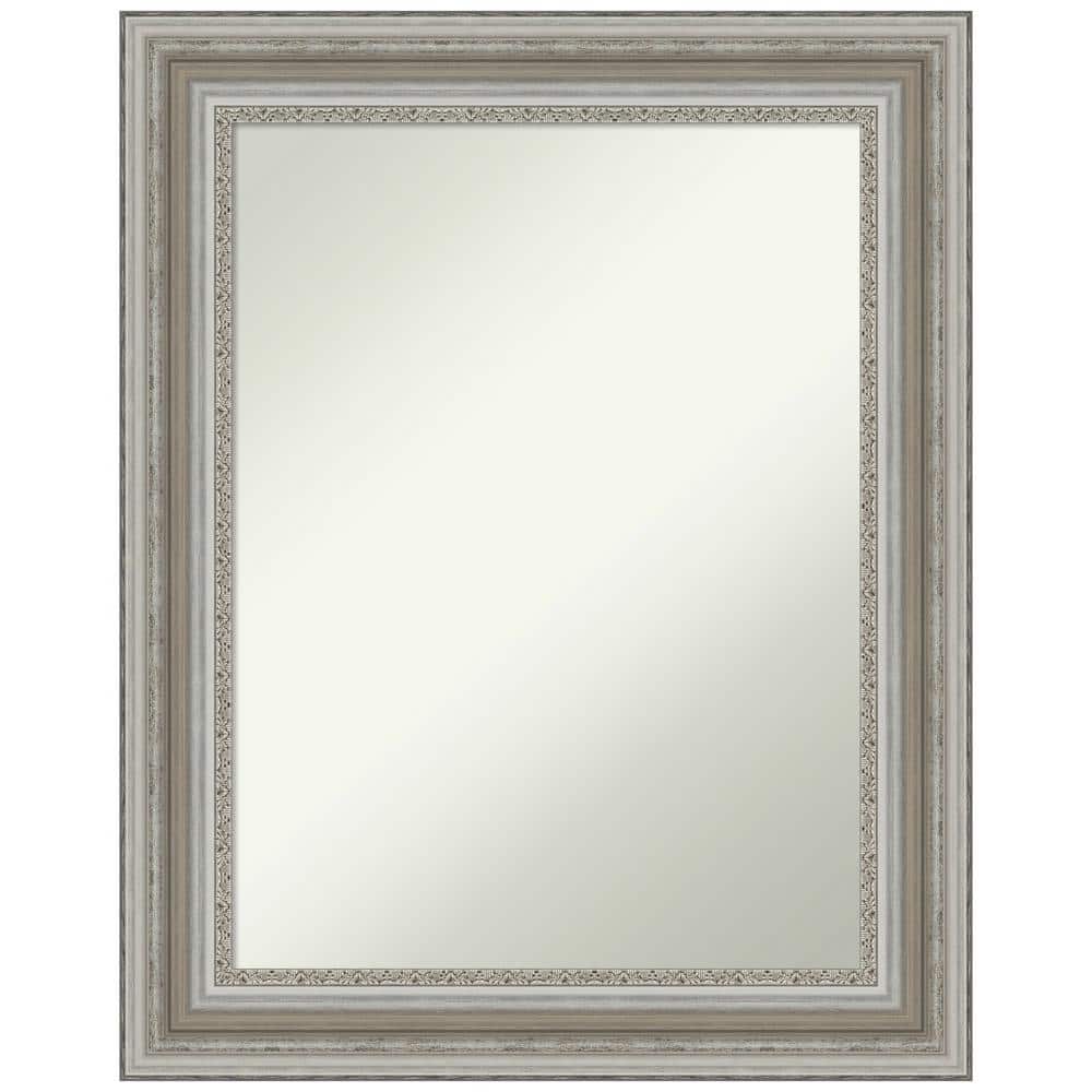 Parlor Silver Rectangular Bathroom Vanity Wall Mirror