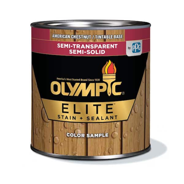 Olympic Elite 8 oz. American Chestnut Semi-Transparent Stain and Sealant in One