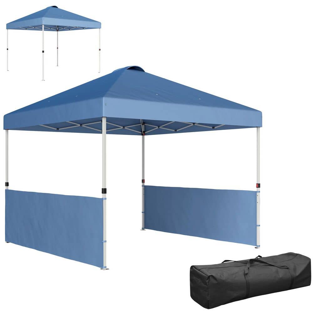 10 ft. x 10 ft. Sea Blue Pop Up Canopy Tent