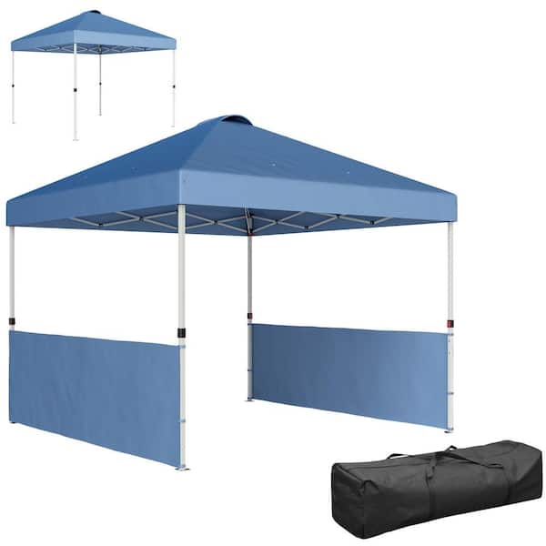 10 ft. x 10 ft. Sea Blue Pop Up Canopy Tent