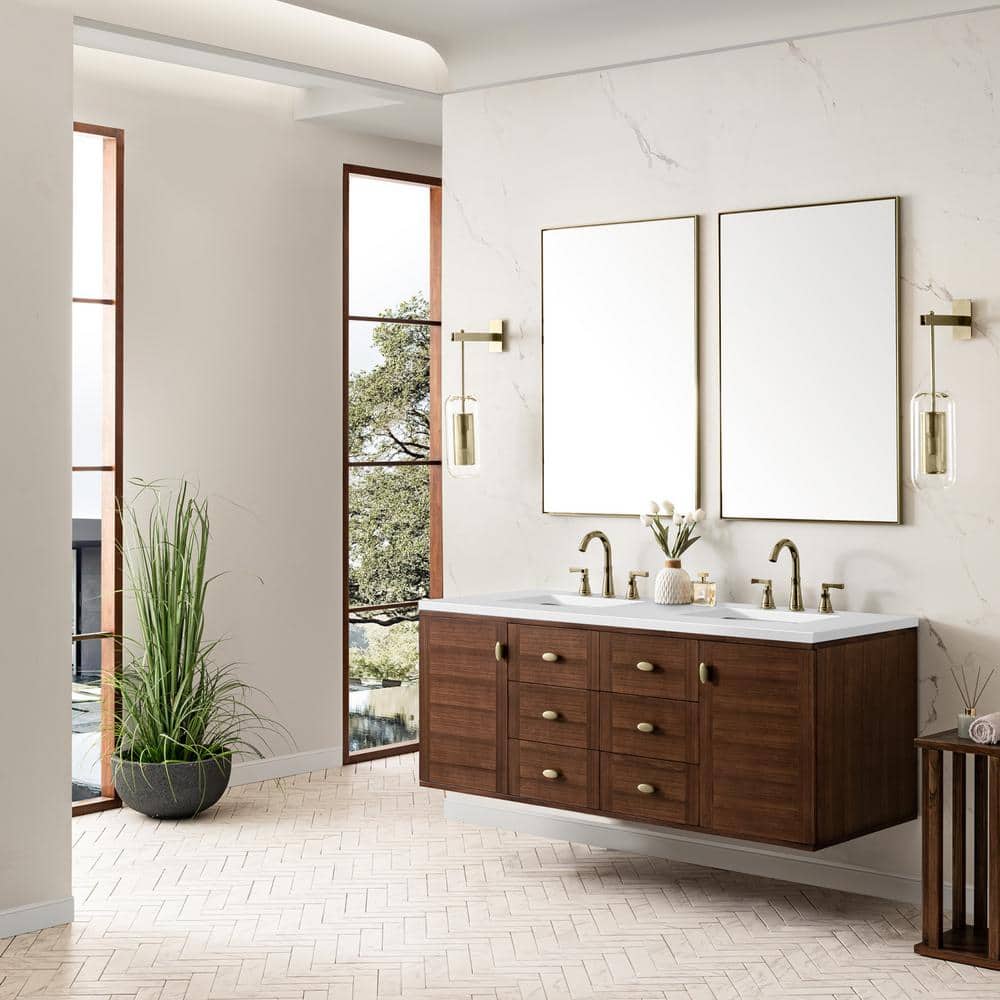 James Martin Vanities Amberly 60.0 in. W x 23.5 in. D x 34.7 in. H
