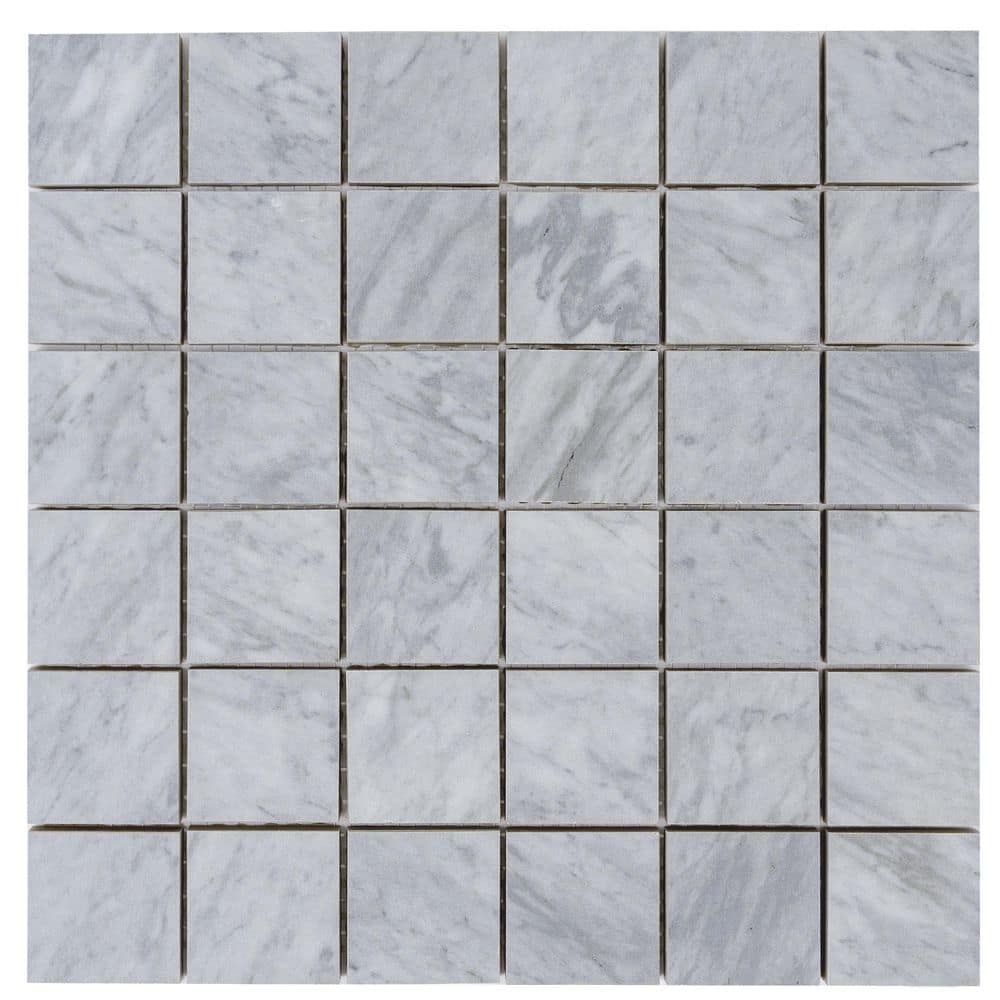 Regalia 12x12 in. Smoke Blue Matte Gres Porcelain Uniform Square Mosaic Wall and Floor Tile (5.82 sq ft/case, 6-Pack) price history on PriceWatchPro