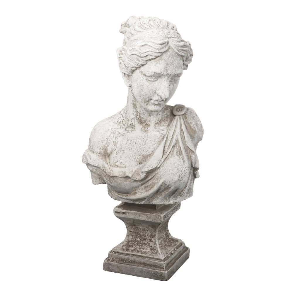 A & B Home Bust of Women Antique White 76850 - The Home Depot