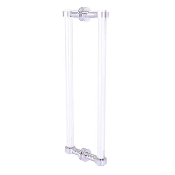 Allied Brass Clearview 18 in. Back to Back Shower Door Pull in Polished Chrome