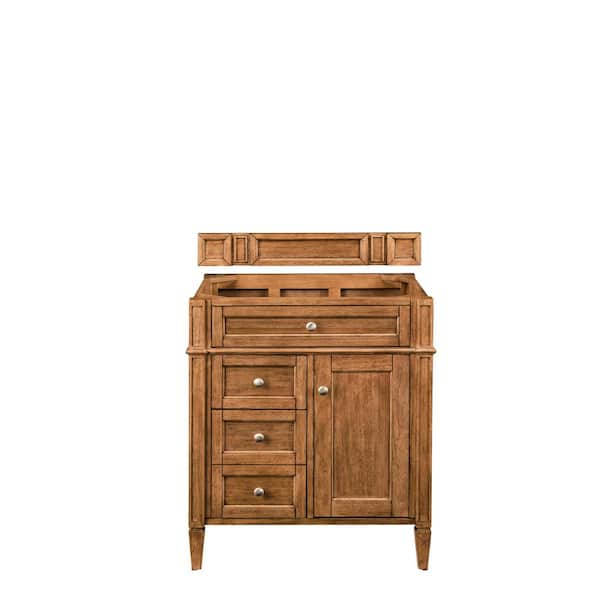 Brittany 28.8 in. W x 23.0 in. D x 32.8 in. H Single Bath Vanity Cabinet without Top in Saddle Brown