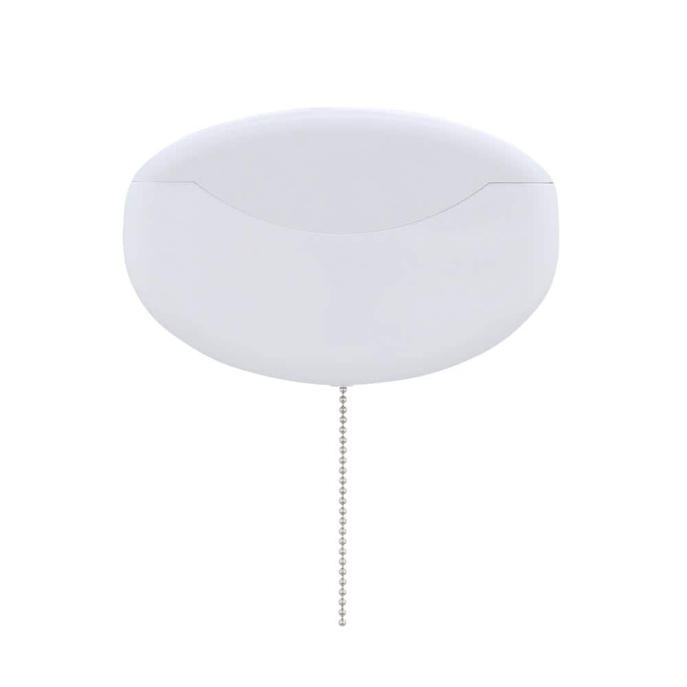 Sleek Matte White 7" LED Flush Mount Closet Light with Pull Chain