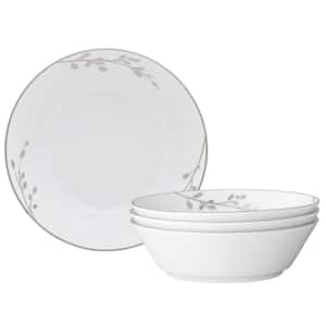Birchwood 7 in., 20 fl. oz. (White) Porcelain Soup Bowls, (Set of 4)